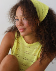 Eden Crochet Headscarf - Banana