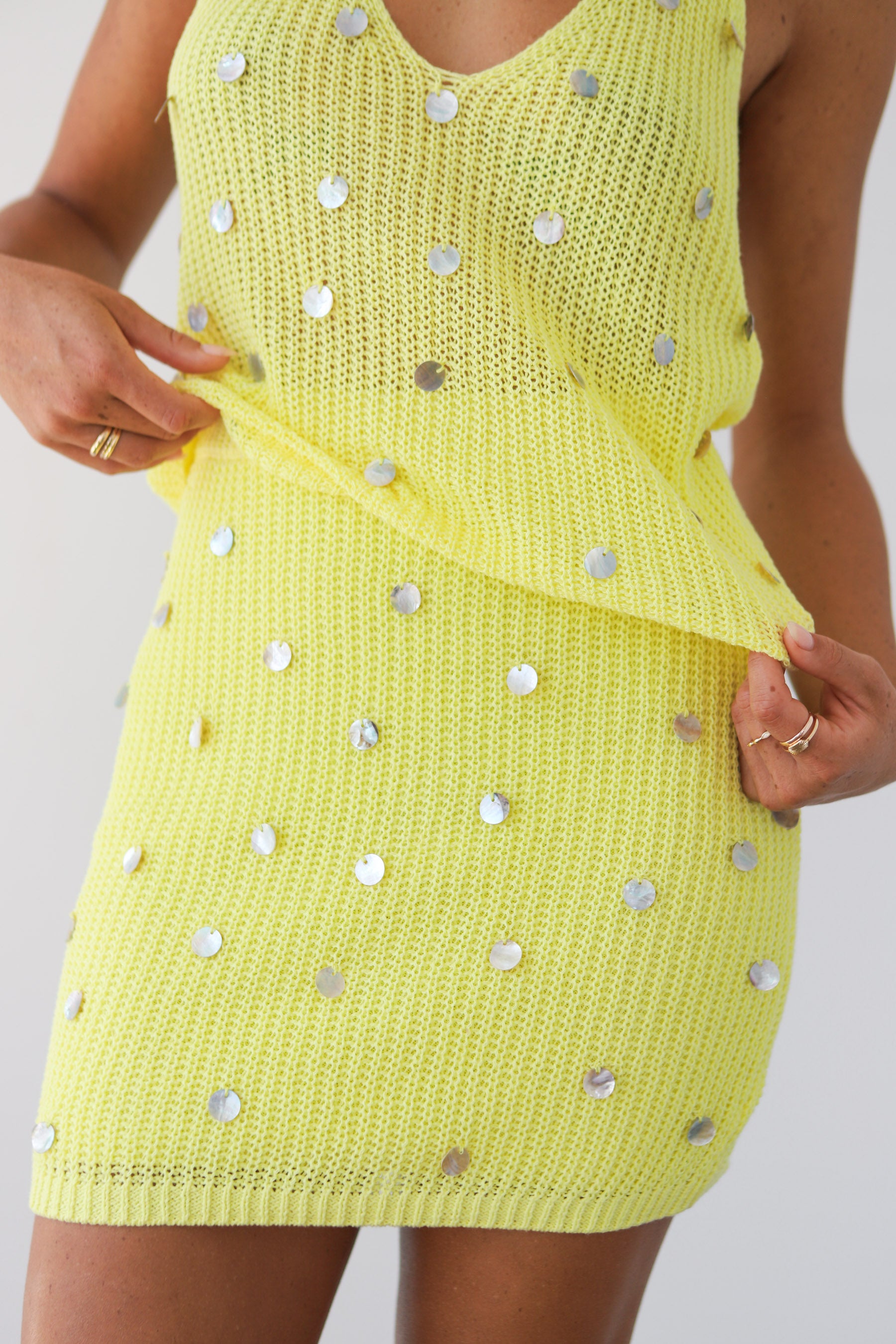 Dara Mini Skirt - Banana