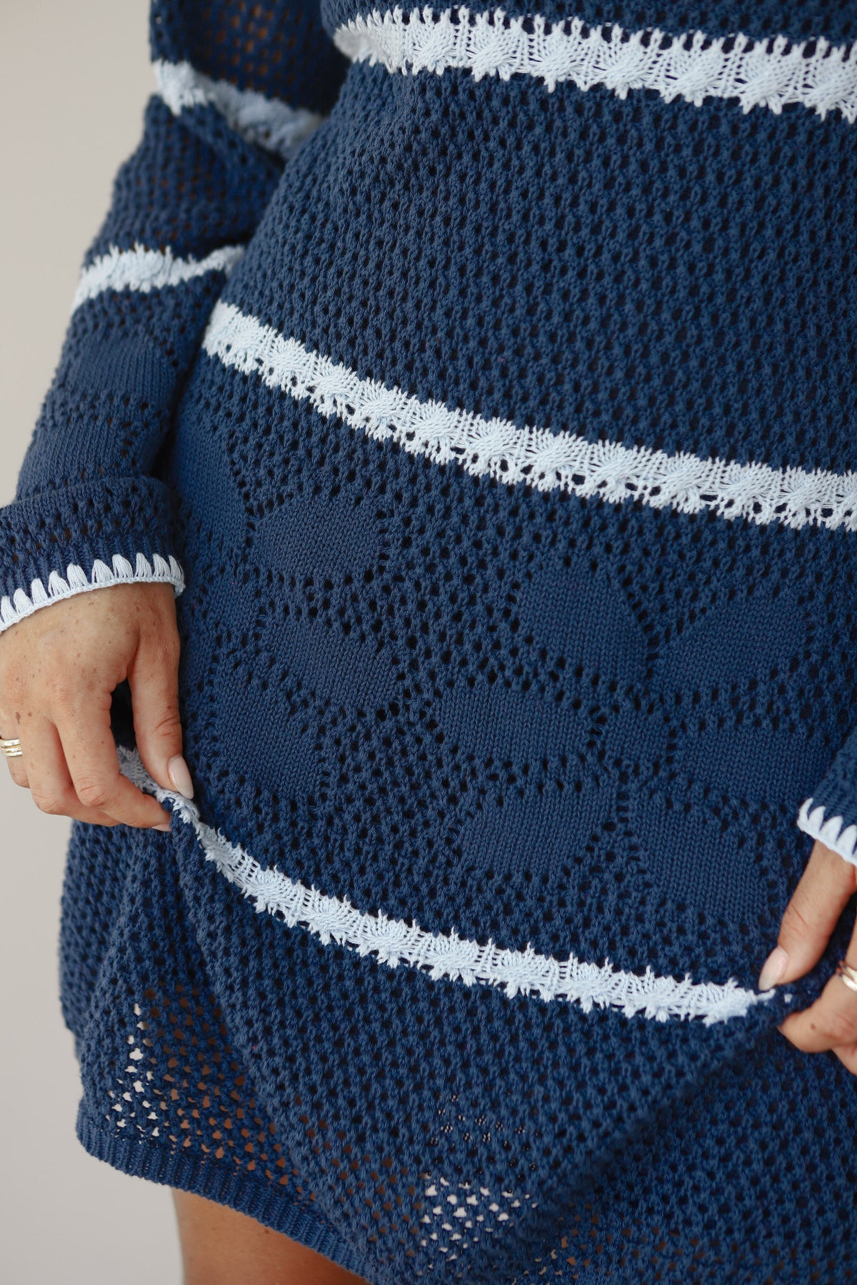 Reena Crochet Mini - Ice Blue