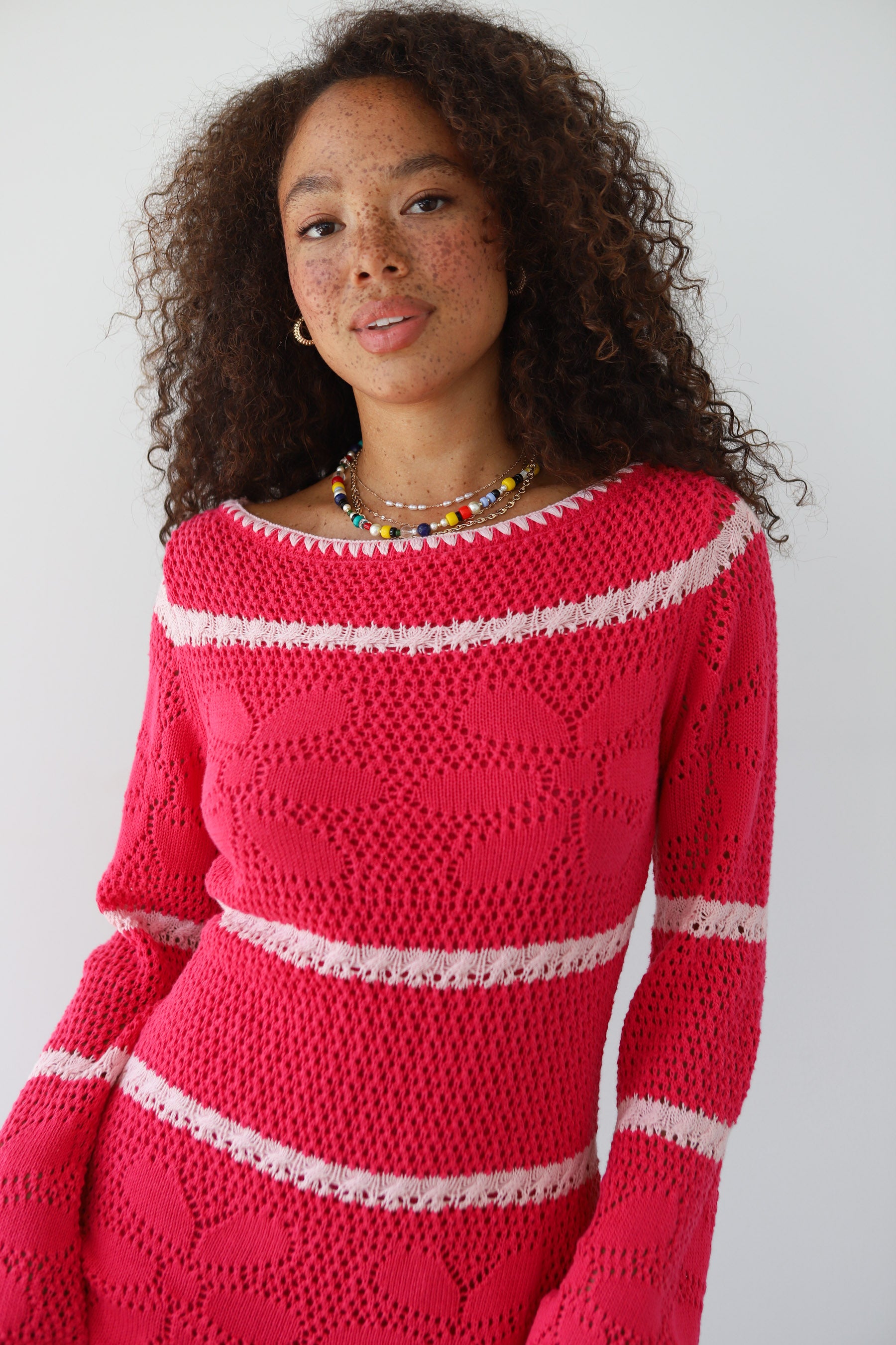 Reena Crochet MIni - Rapspberry