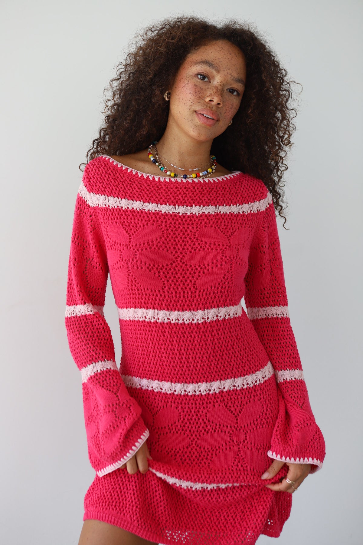 Reena Crochet MIni - Rapspberry
