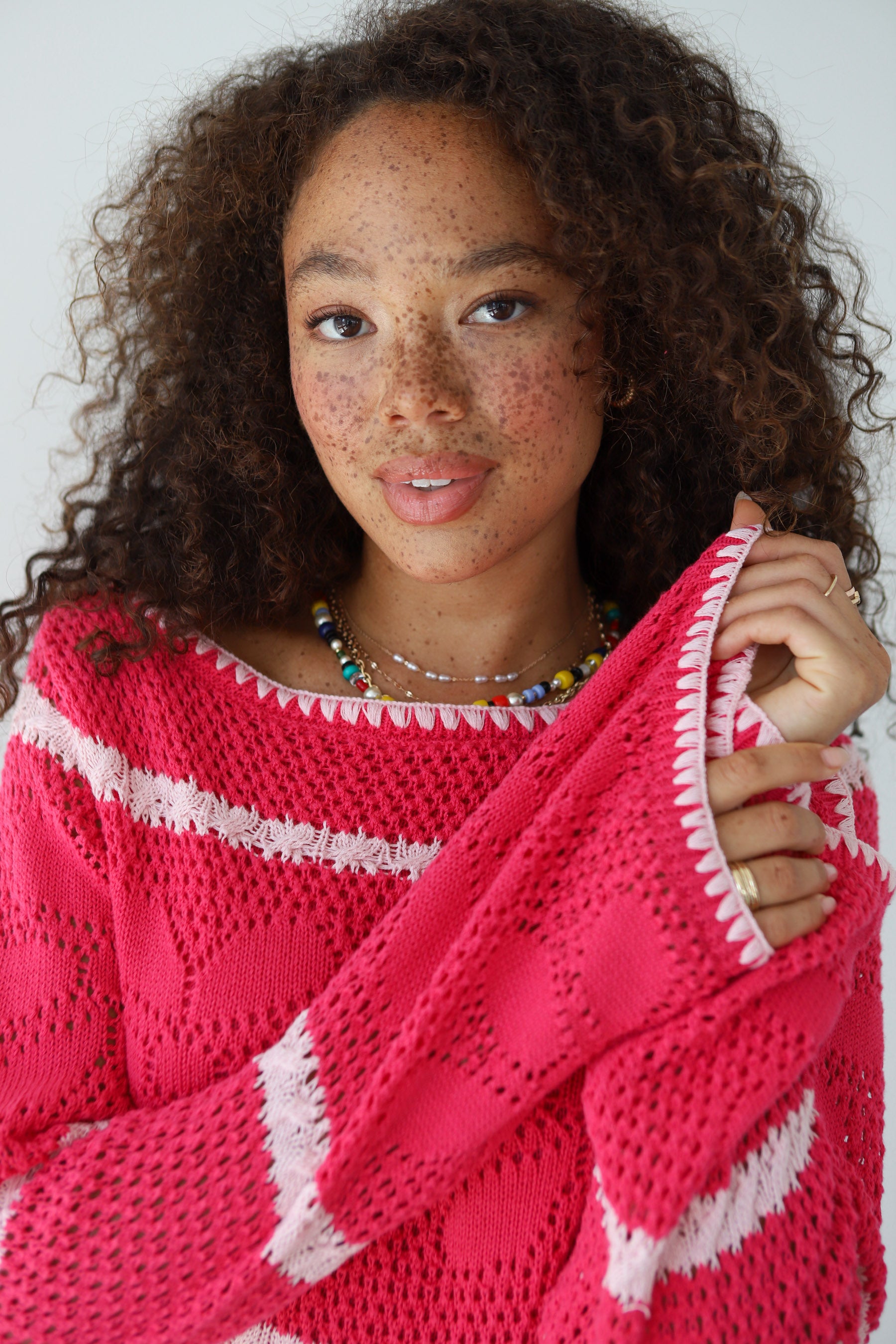 Reena Crochet MIni - Rapspberry