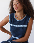 Reena Crochet Maxi - Ice Blue