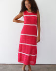 Reena Crochet Maxi - Raspberry
