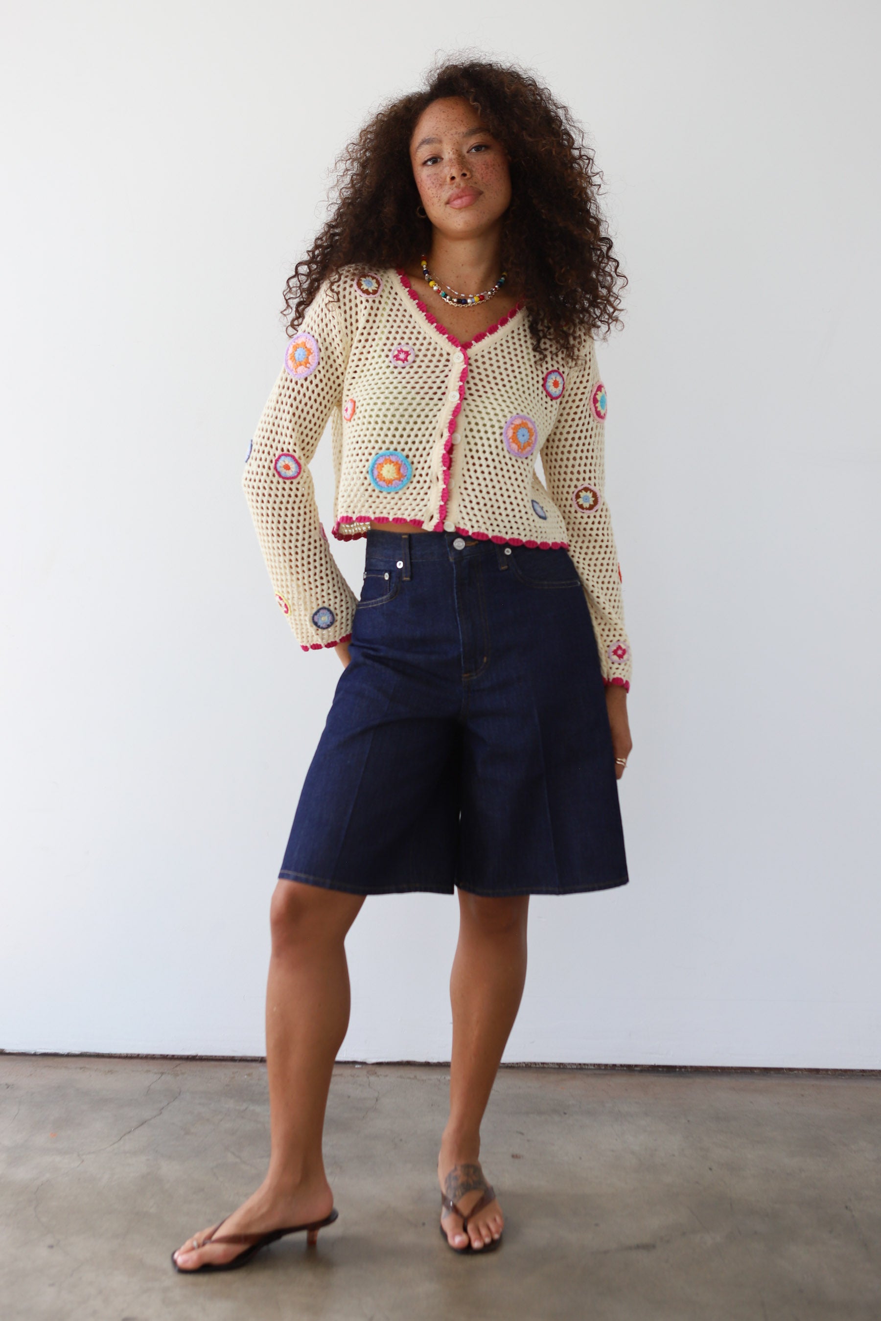 Flor Crochet Cardigan
