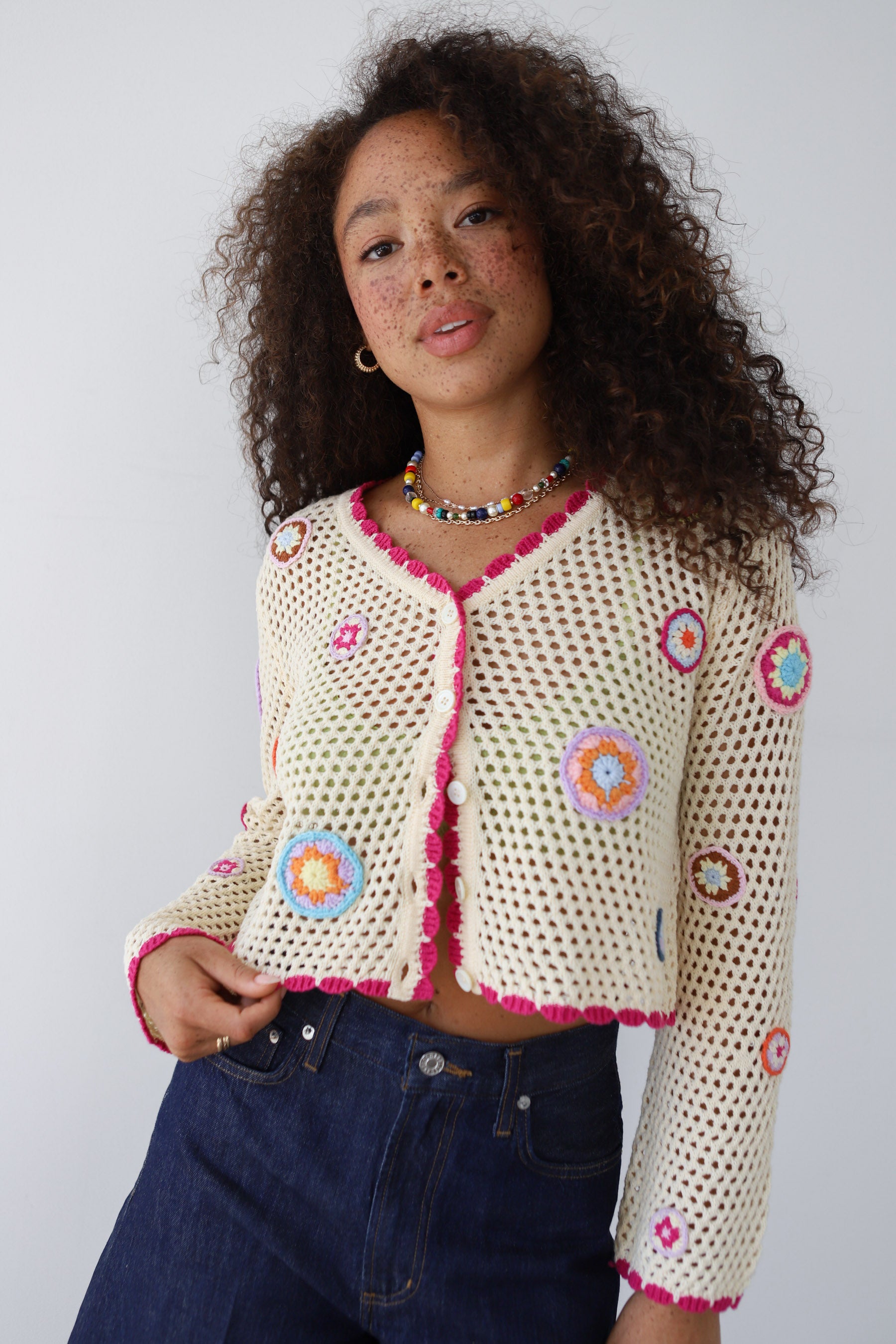 Flor Crochet Cardigan