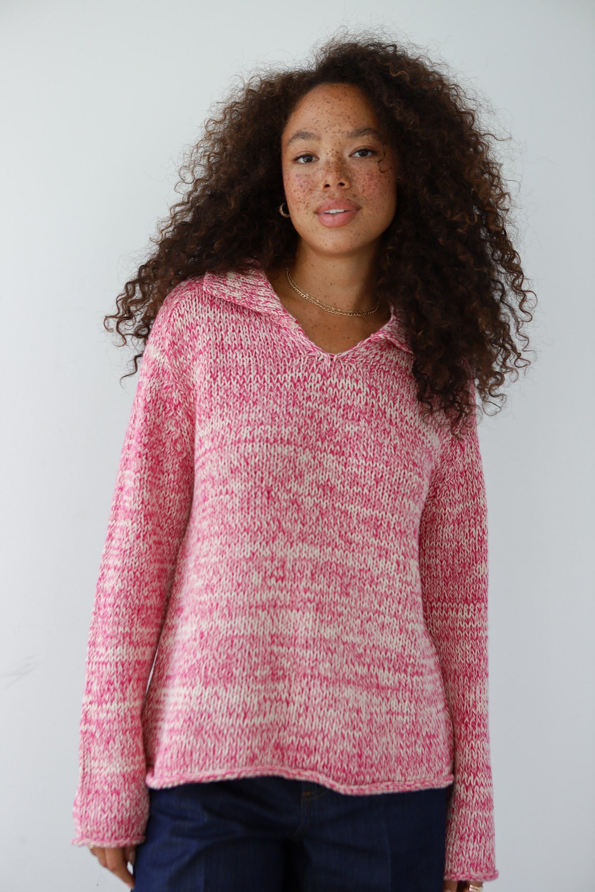 Dahlia Pullover - Raspberry