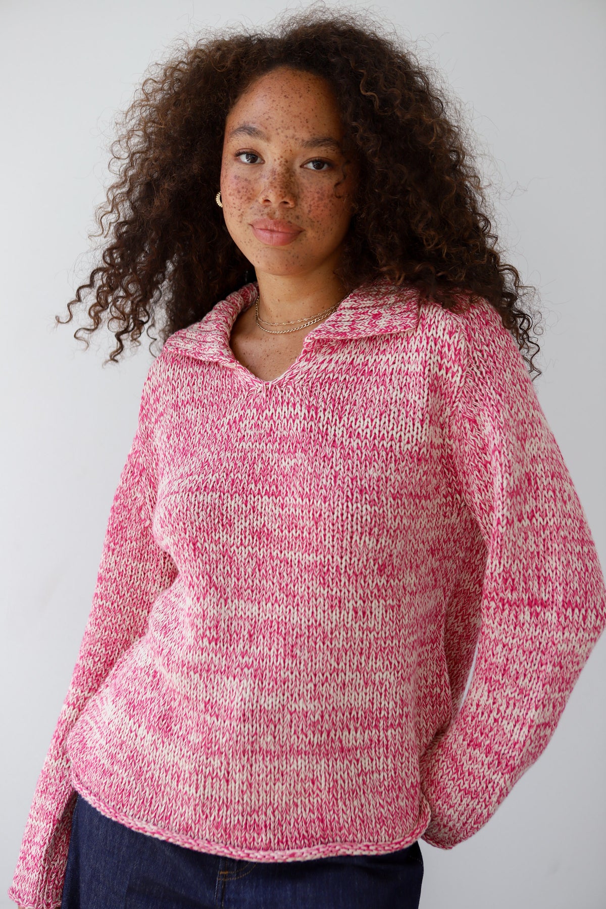 Dahlia Pullover - Raspberry