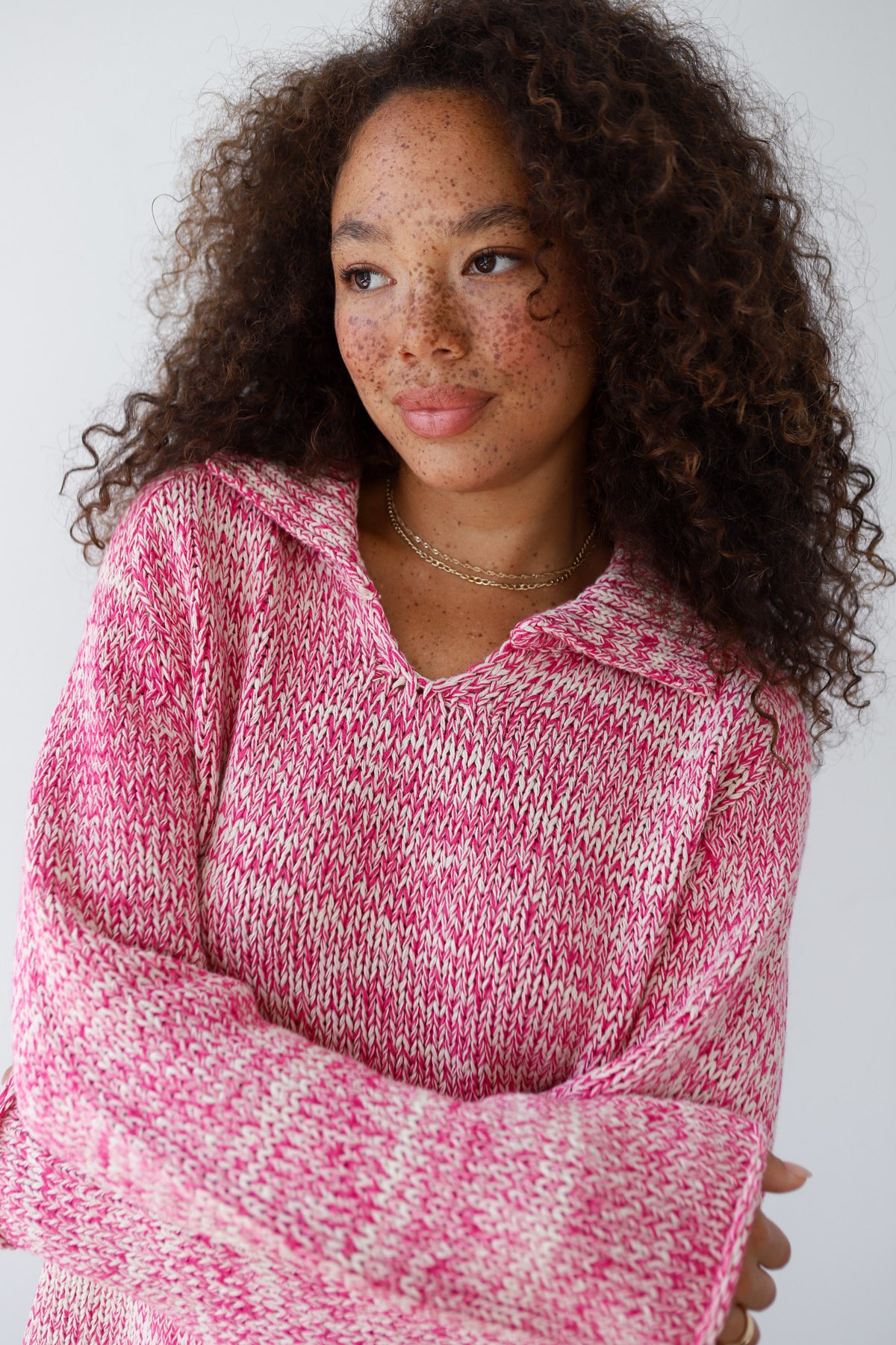 Dahlia Pullover - Raspberry