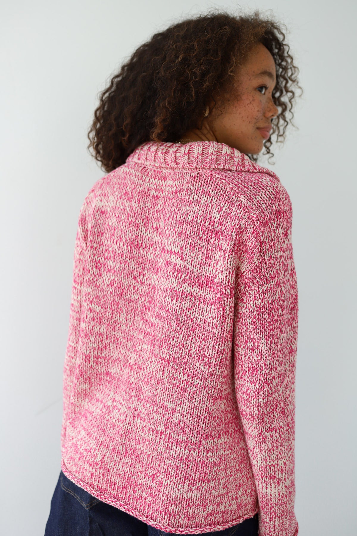 Dahlia Pullover - Raspberry