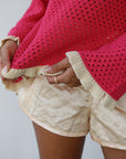 Ivy Pullover - Raspberry