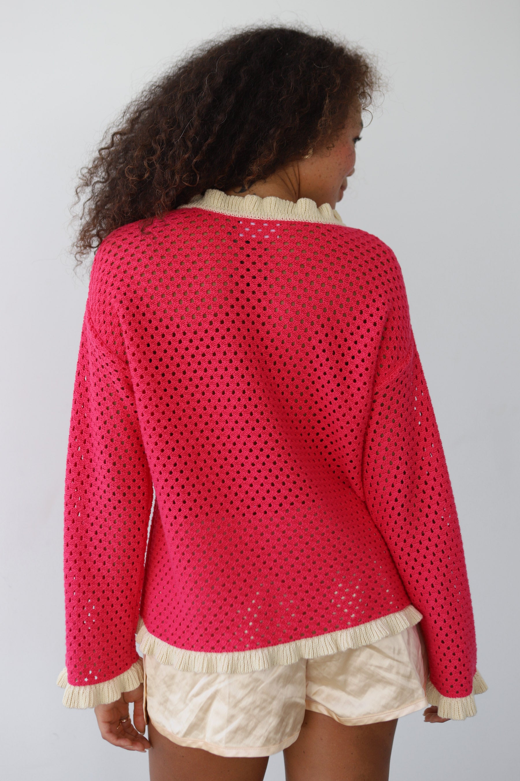 Ivy Pullover - Raspberry
