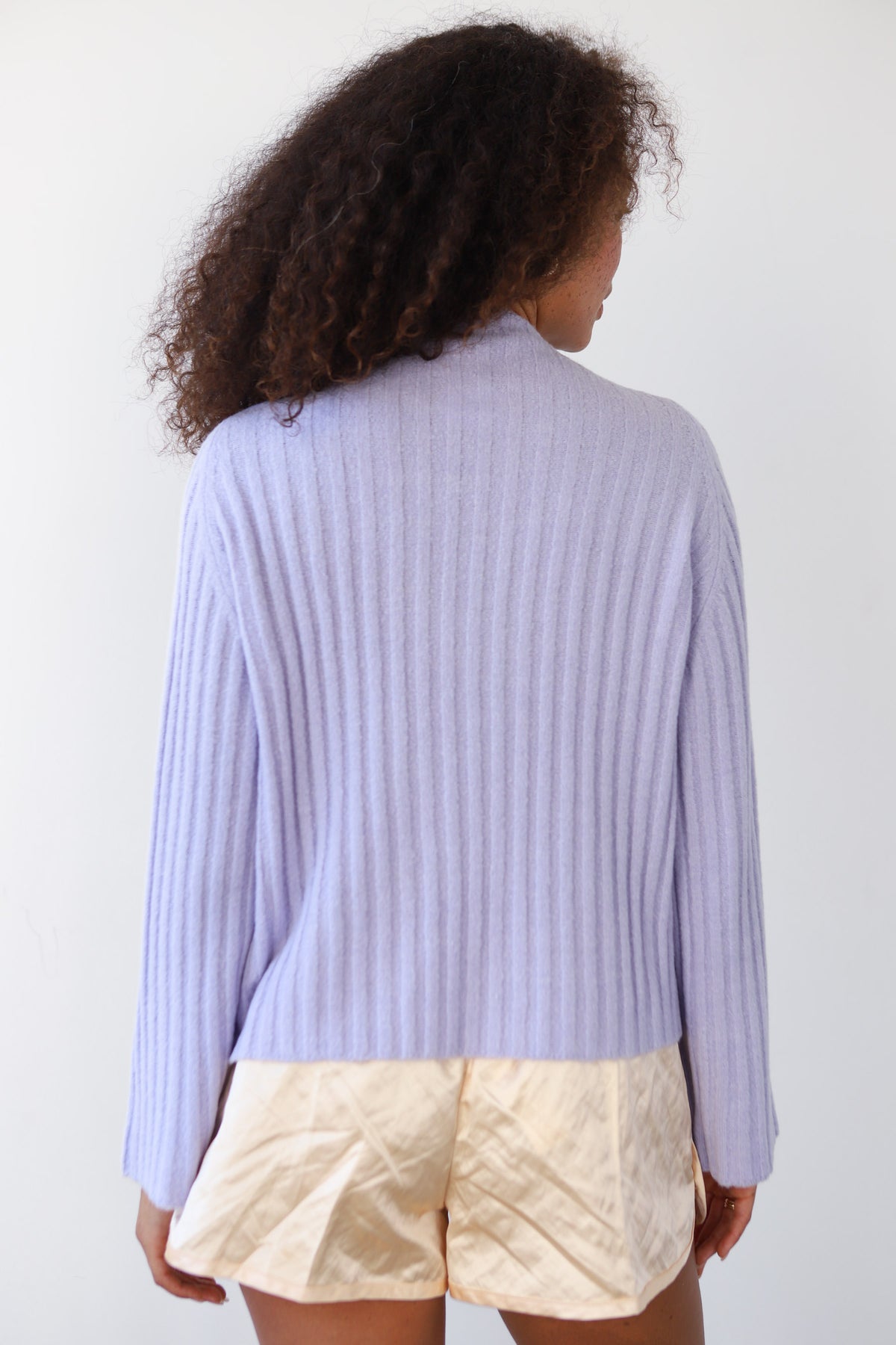 Clover Rib Pullover - Lilac