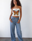 Papillion Crochet Cami - Orange