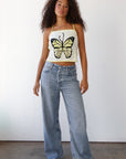 Papillion Crochet Cami - Banana