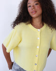 Slate Rib Cardi- Banana