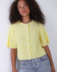Slate Rib Cardi- Banana