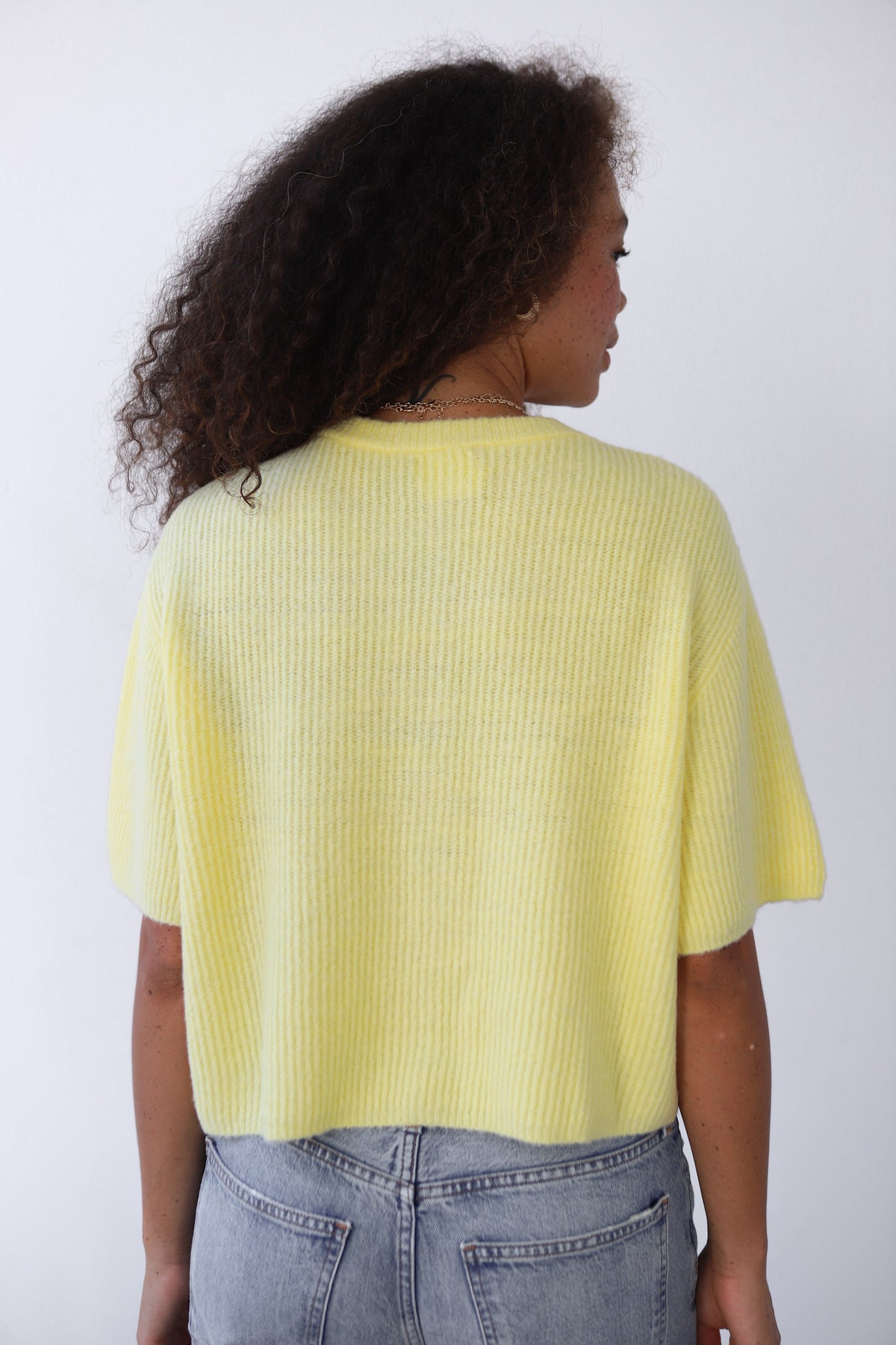 Slate Rib Cardi- Banana