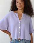 Slate Rib Cardi - Lilac