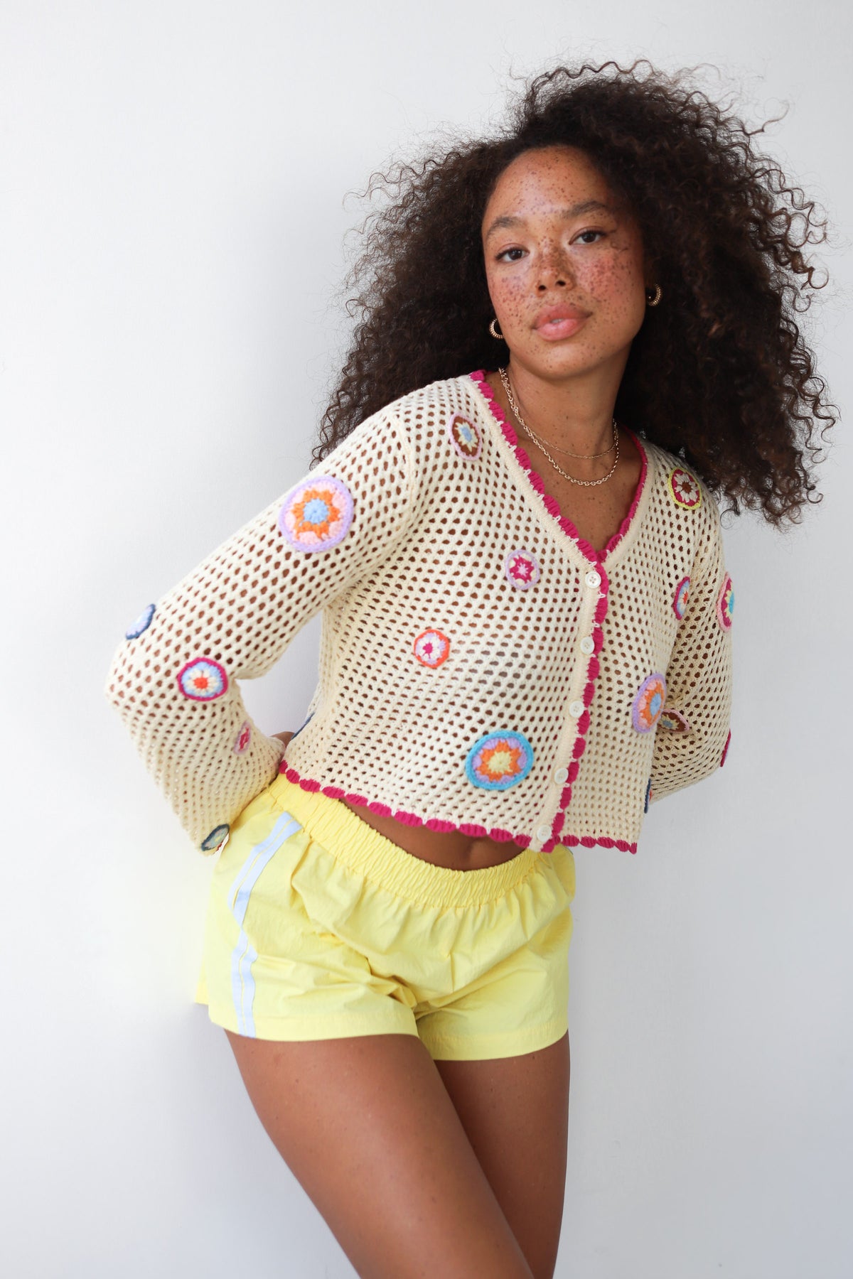 Flor Crochet Cardigan