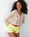 Flor Crochet Cardigan