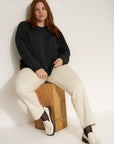 The Jersey Crewneck - Black
