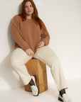 The Jersey Crewneck - Camel