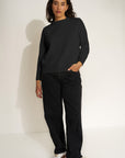 The Jersey Crewneck - Black