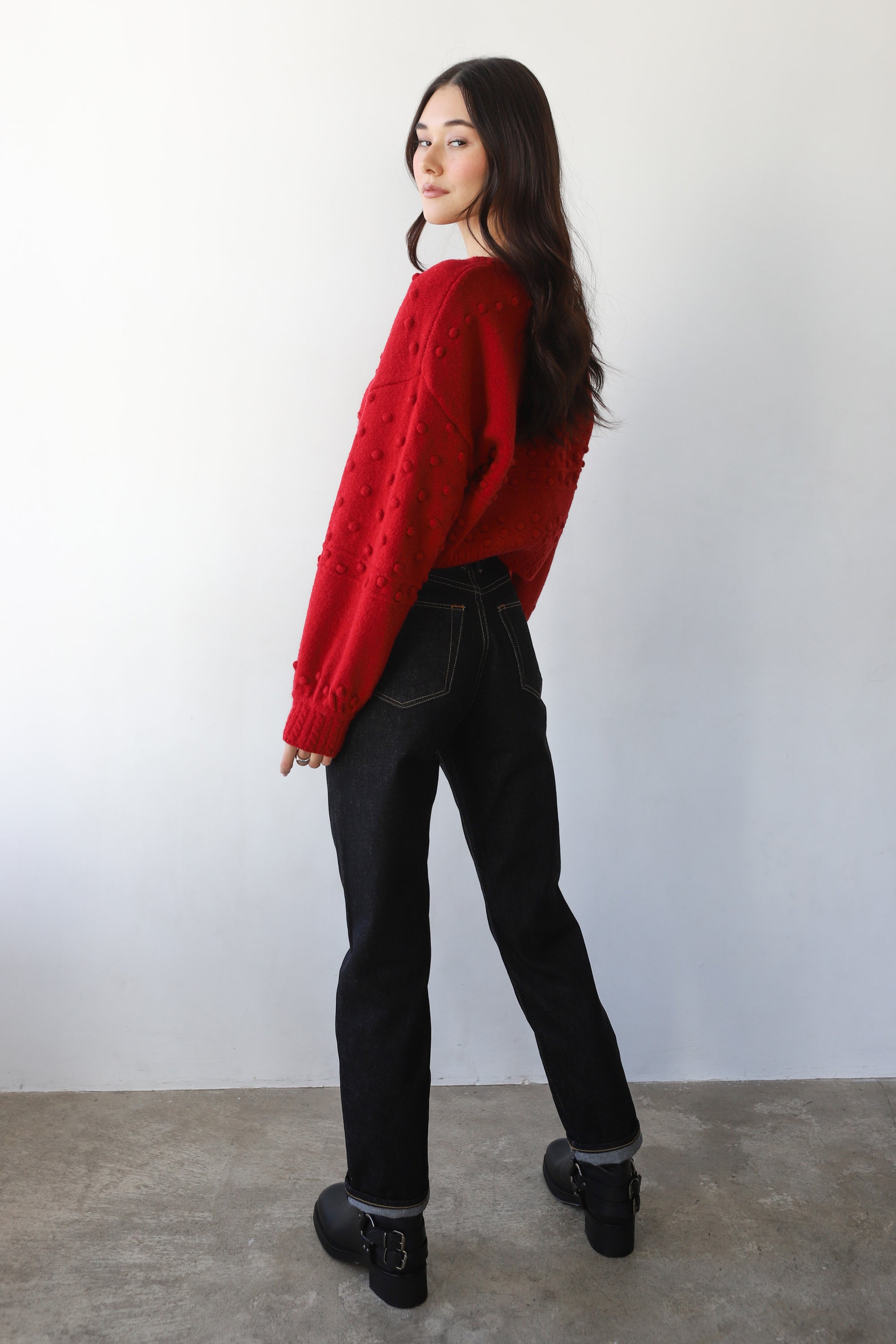 Jolie Cardigan - Cherry