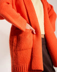 Juliet Cardigan - Red Orange