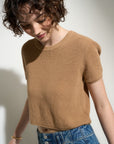 The Knit Tee - Camel