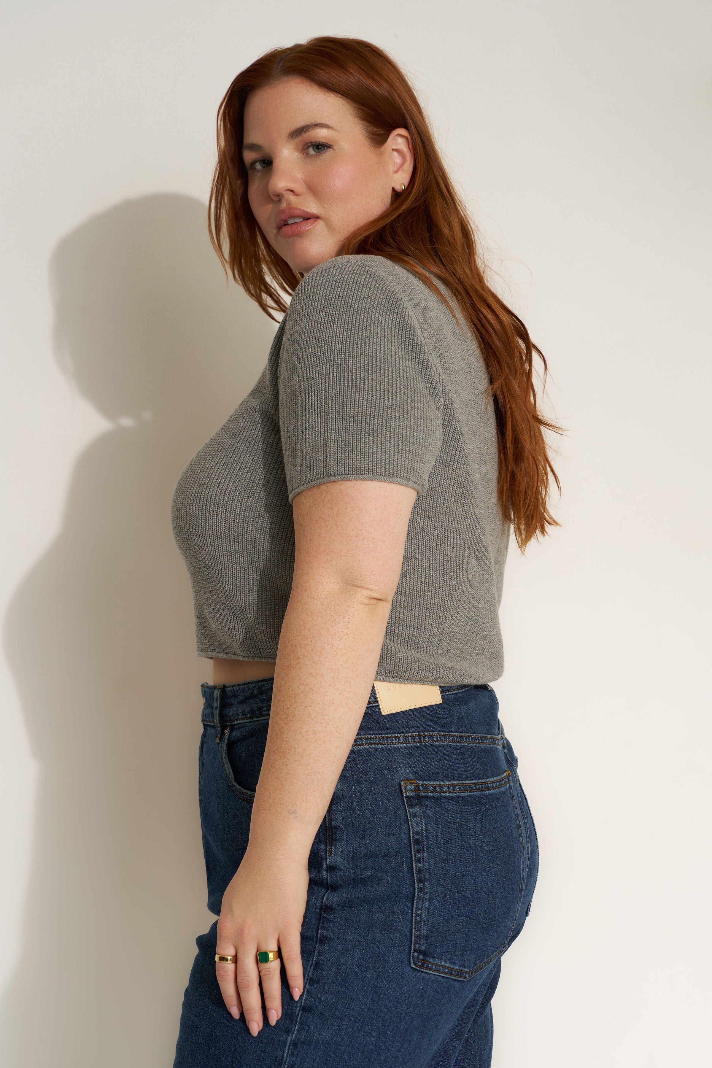 (取寄) レディース ザ ニット T-シャツ - ウィメンズ Callahan women The Knit T-Shirt - Women's Heather Grey The Knit Tee - Heather Grey – Callahan Knitwear