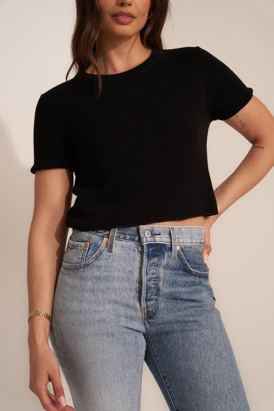 The Knit Tee - Black
