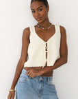 Mai Crochet Tie Tank