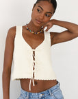 Mai Crochet Tie Tank