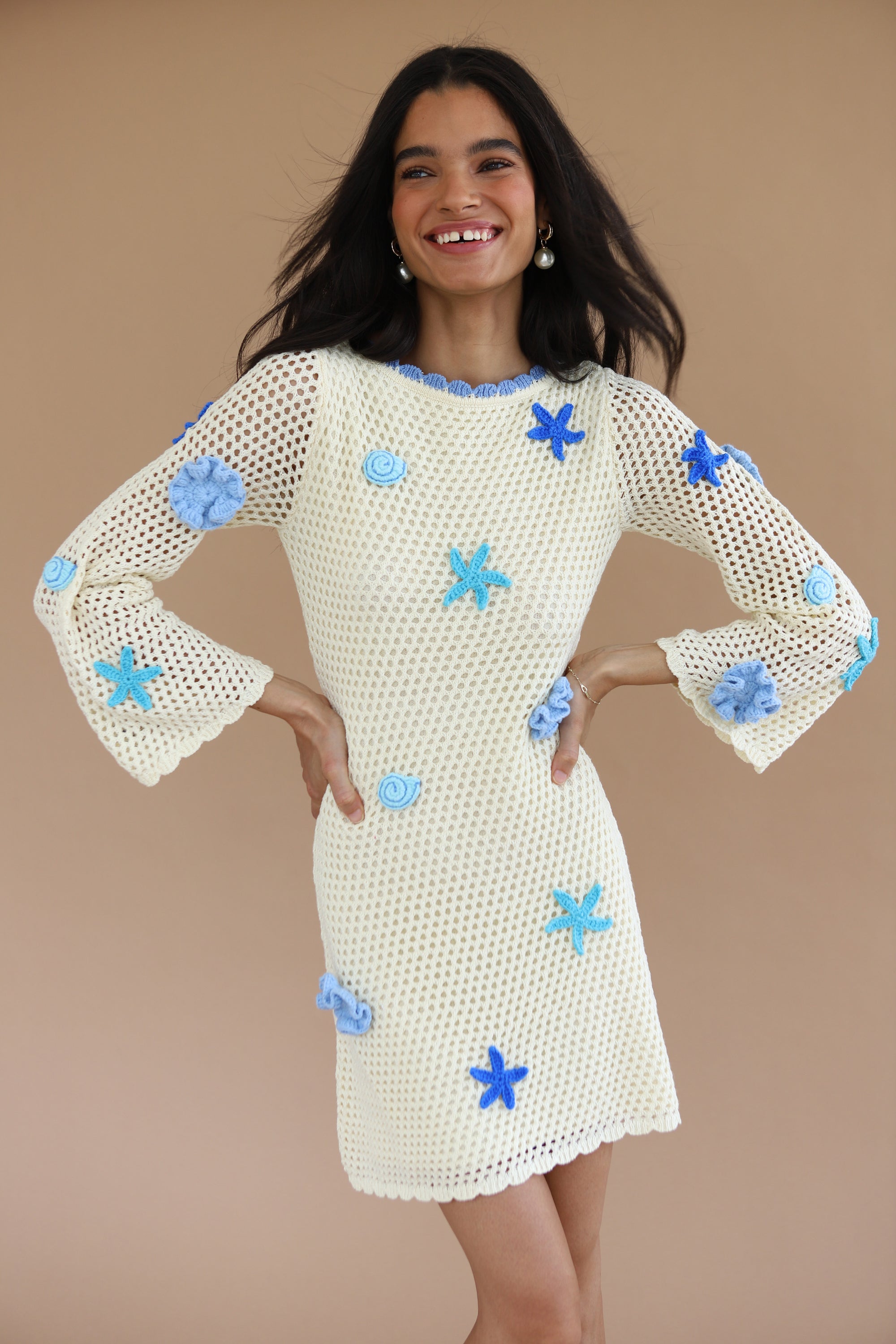 Callahan Women's Mar Mini Dress - Capri Blue S - Knitwear Callahan Women's Mar Mini Dress - Capri Blue S - Knitwear