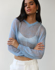 Nixie Pullover - Capri Blue
