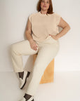 The Muscle Tee - Creme