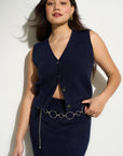 Mina Vest - Navy