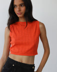 Nerissa Pointelle Tank - Poppy