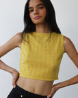 Nerissa Pointelle Tank - Dijon