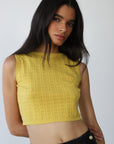 Nerissa Pointelle Tank - Dijon