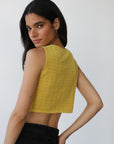 Nerissa Pointelle Tank - Dijon