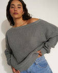 The Off Shoulder - Heather Grey