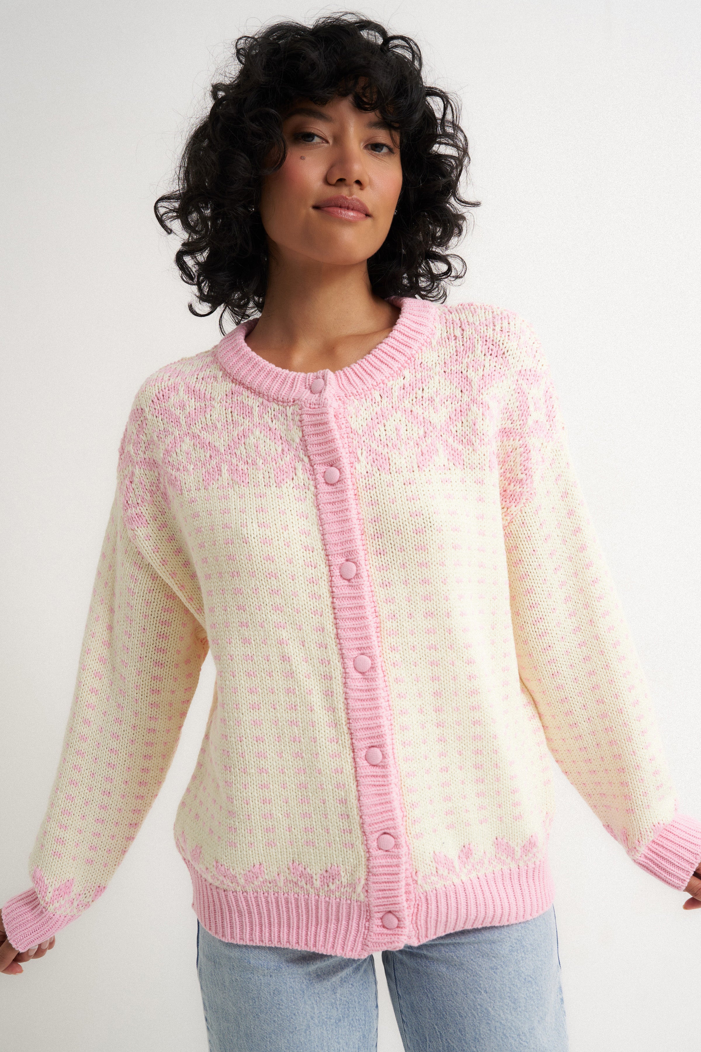 Oversized Maeve Cardigan - Pink – Callahan Knitwear