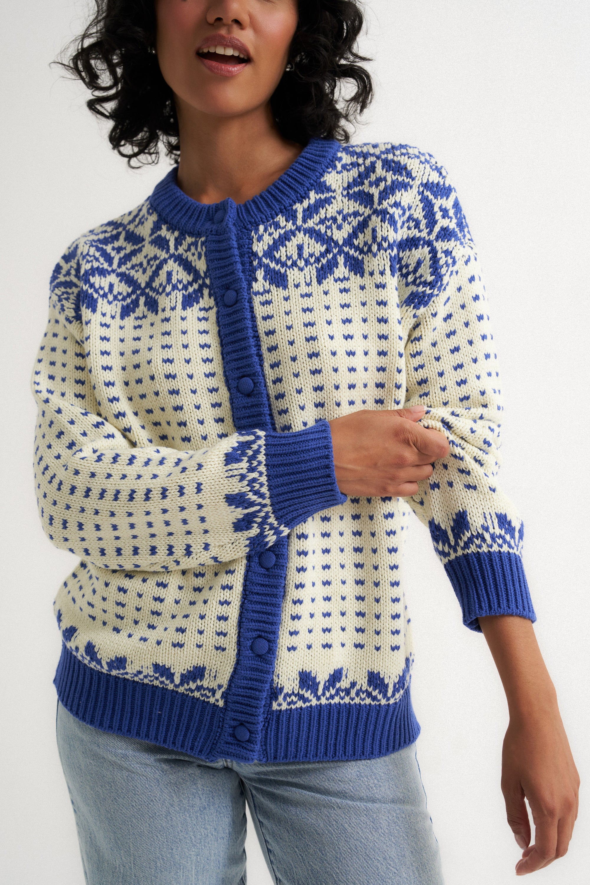 Oversized Maeve Cardigan - Blue