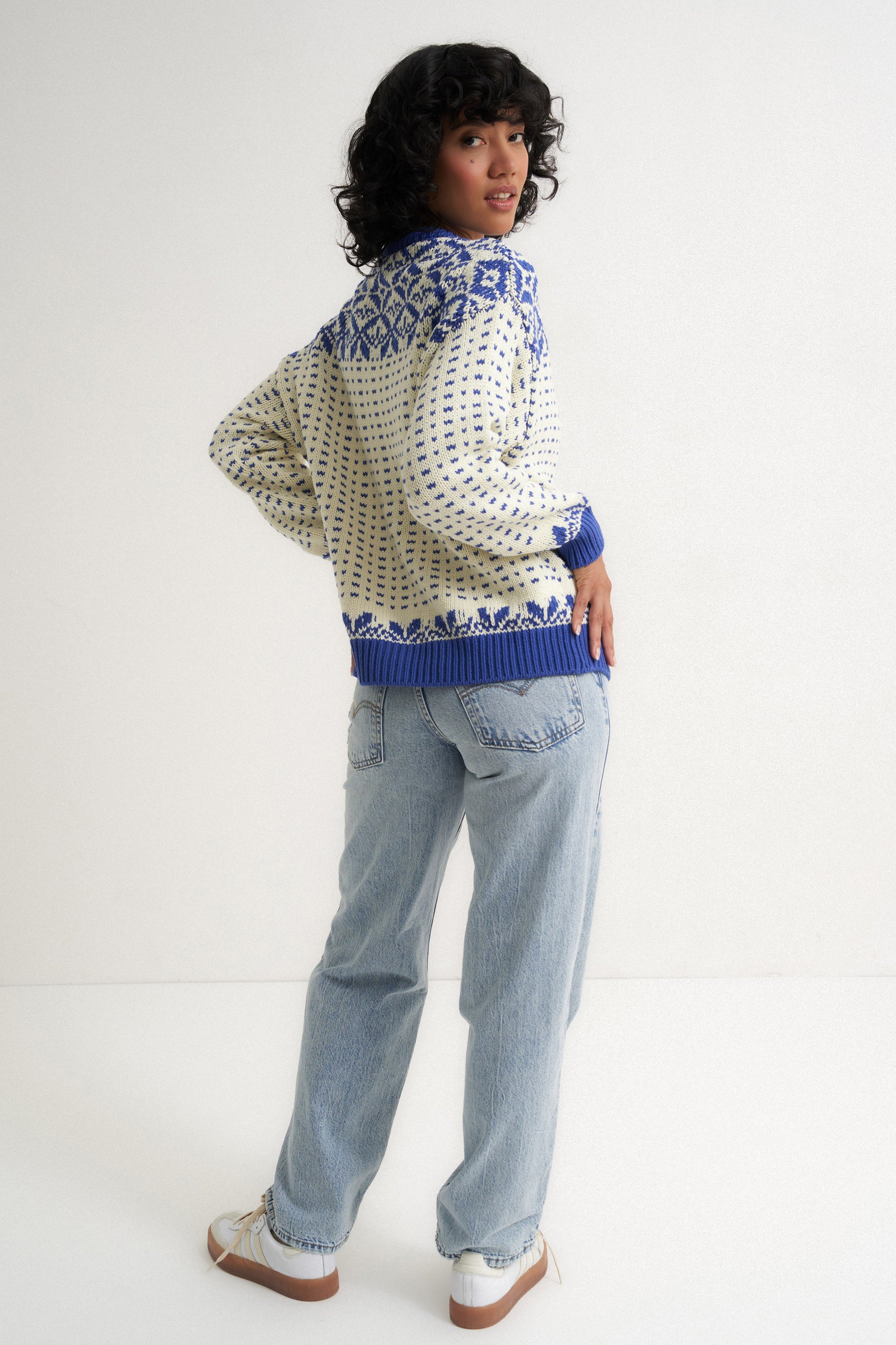 Oversized Maeve Cardigan - Blue