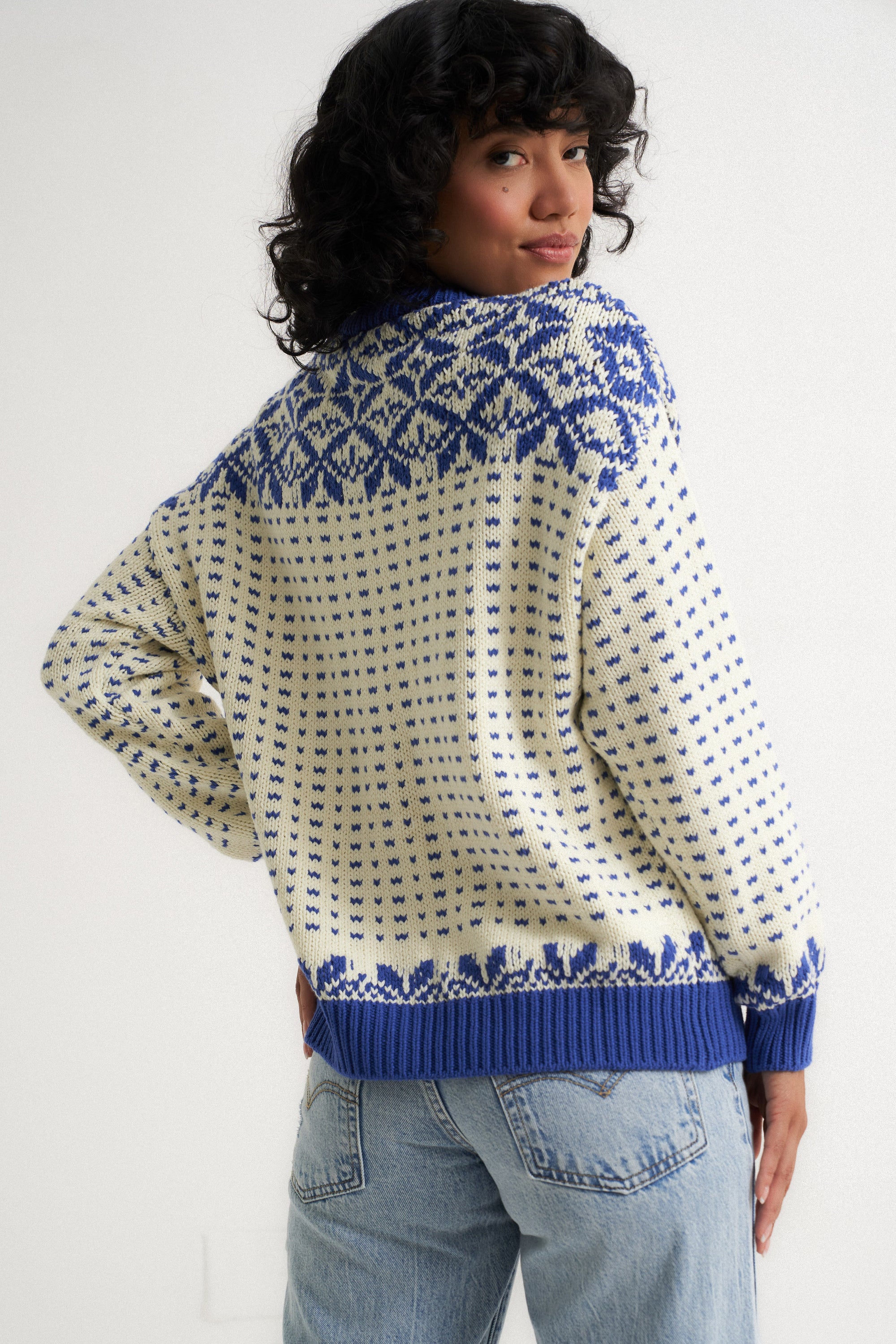 Oversized Maeve Cardigan - Blue