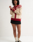 Oversized Maeve Cardigan - Red