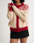 Oversized Maeve Cardigan - Red